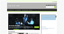 Desktop Screenshot of game-designschools.com